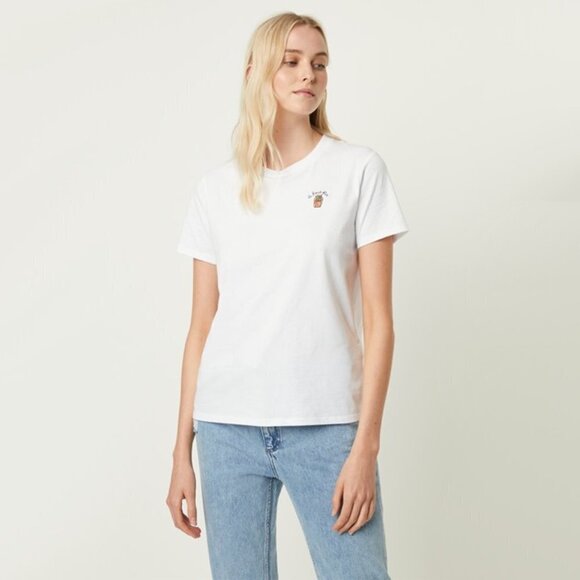 NWT French Connection French Fries boyfriend t-shirt, S - Picture 1 of 9